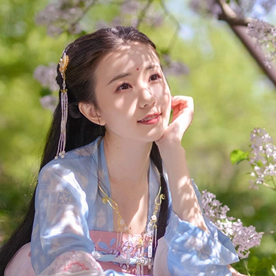 小清新帶團(tuán)扇女生頭像，唯美古風(fēng)真人頭像