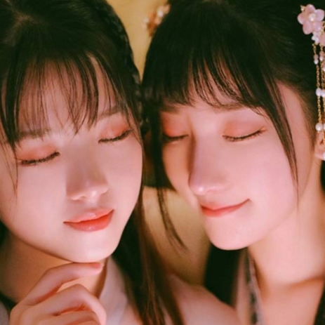 清新淡雅漢服閨蜜頭像，唯美古風(fēng)真人頭像