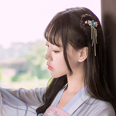 粉嫩小清新女生頭像，唯美古風(fēng)真人頭像