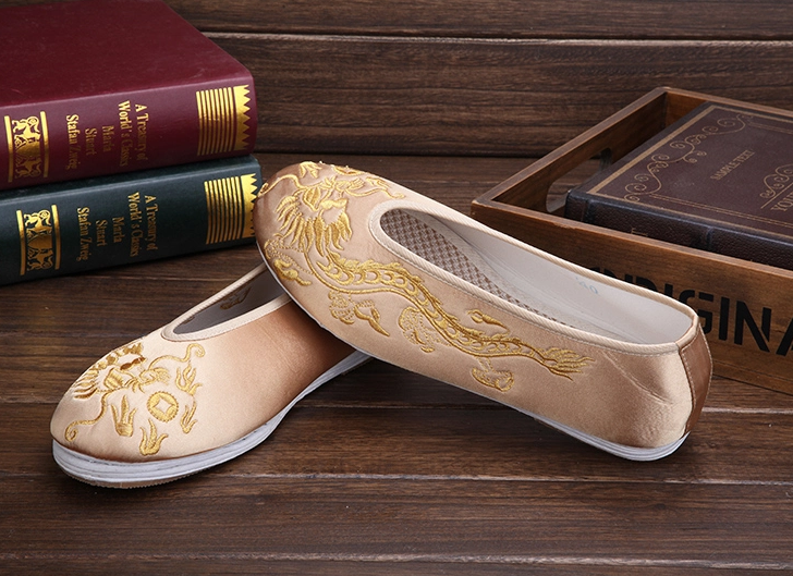 時尚家佳樂文學繡花鞋，男士手工千層底繡花鞋