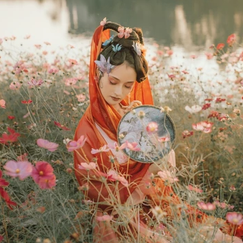 嫵媚嬌艷女子頭像，唯美古風(fēng)真人頭像