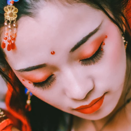 嬌艷女子頭像，唯美古風真人頭像