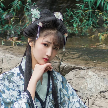 古典琵琶女子頭像，唯美古風真人頭像