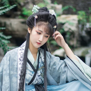 古典琵琶女子頭像，唯美古風真人頭像