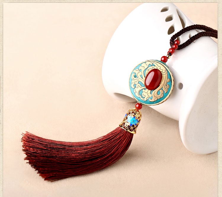 時(shí)尚家佳樂文學(xué)流蘇吊墜毛衣鏈項(xiàng)鏈