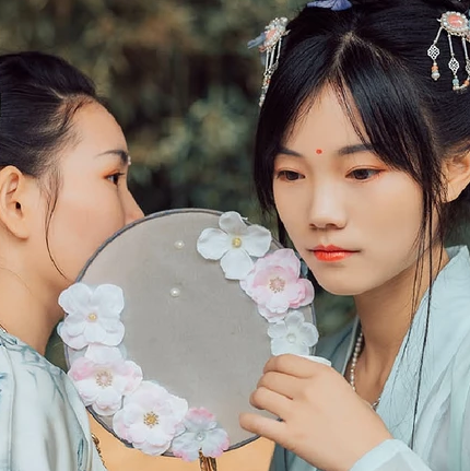 并蒂閨蜜頭像，唯美古風(fēng)真人頭像