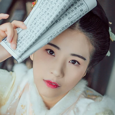 古典庭院文藝女生頭像,唯美古風真人頭像