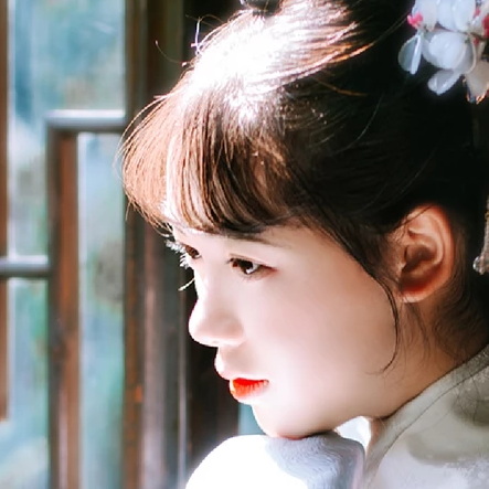 淡雅女生頭像，唯美古風真人頭像