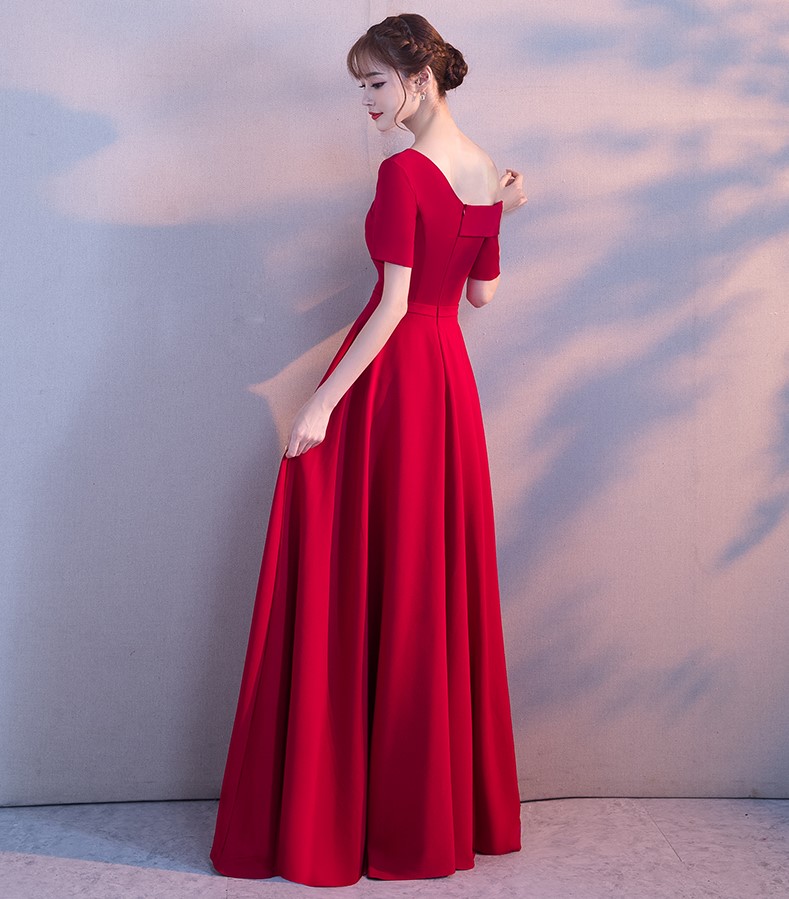 性感露肩中式禮服，甜美氣質(zhì)晚禮服