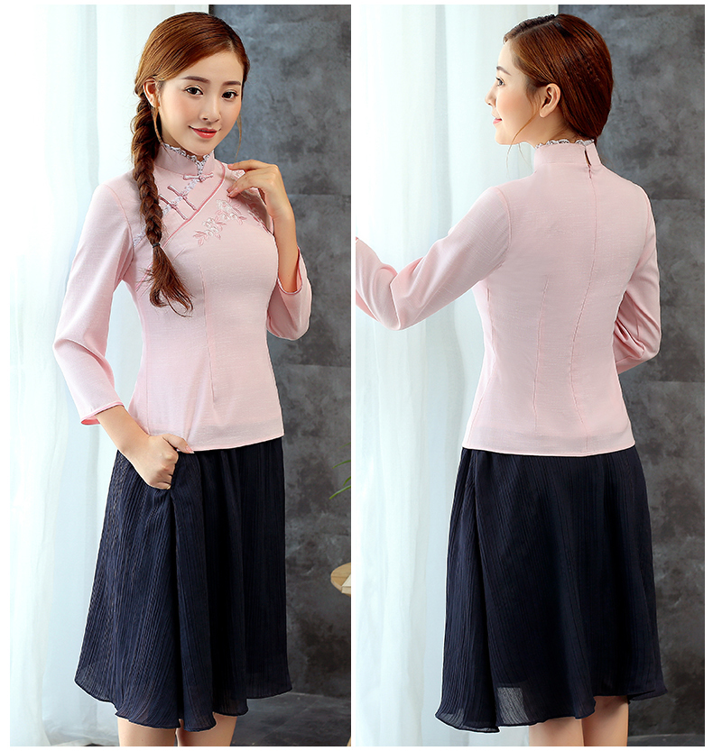 古典小繡花家佳樂(lè)文學(xué)女士唐裝