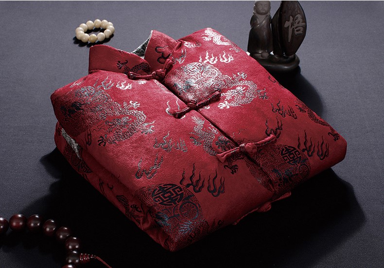 喜慶唐裝禮服外套，復(fù)古風(fēng)男士唐裝