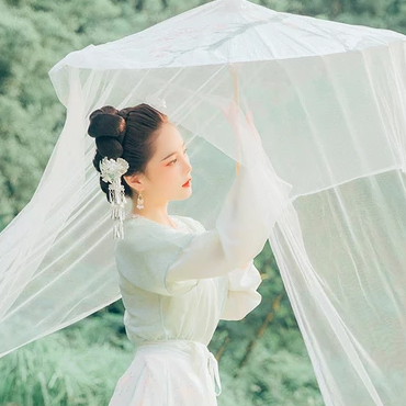 白衣仙子女生頭像，唯美古風(fēng)真人頭像