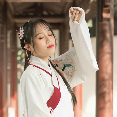 清新可愛漢服女生頭像，唯美古風(fēng)真人頭像