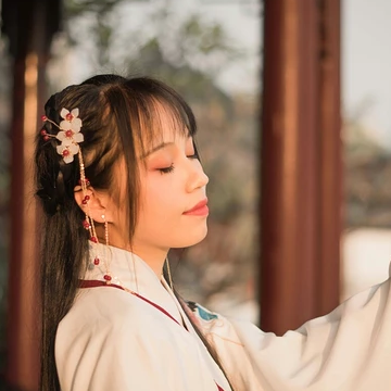 清新可愛漢服女生頭像，唯美古風(fēng)真人頭像