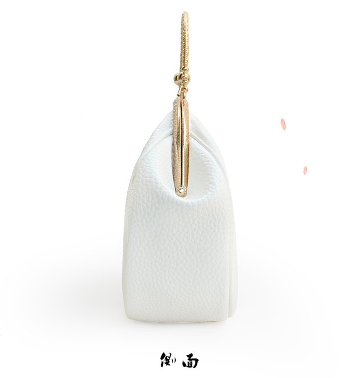 唯美清新桃花手提包，花朵古風(fēng)手工包