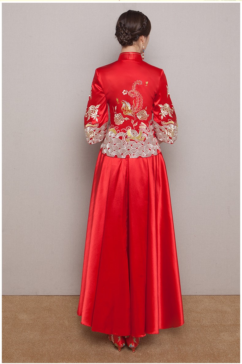 簡約時尚中式秀禾新娘禮服，精致唯美中式禮服