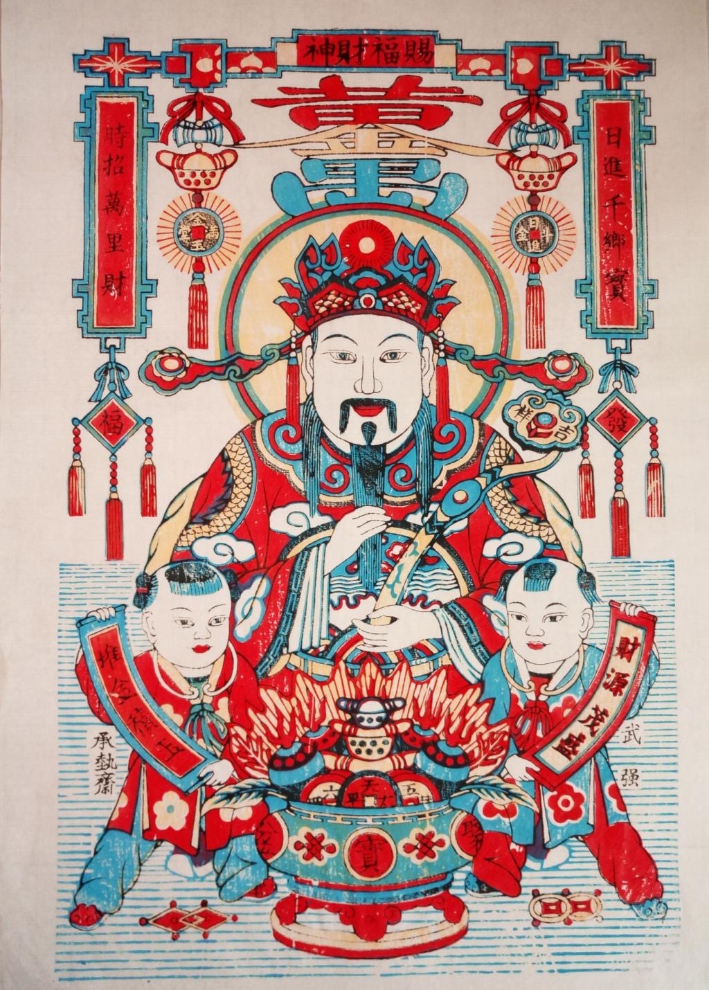 15款生動(dòng)門(mén)神人物年畫(huà)，唯美中國(guó)吉祥人物年畫(huà)