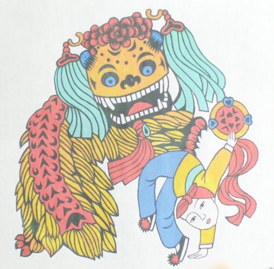 十款民間工藝年畫，古風手繪童趣中國年畫