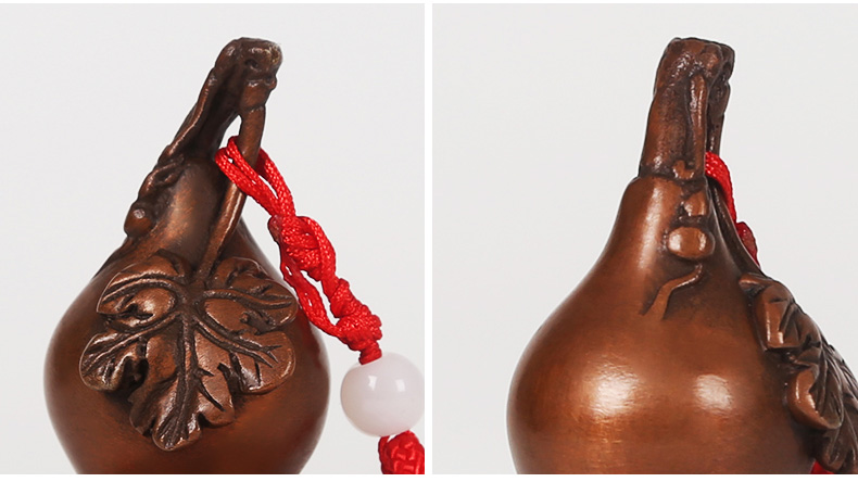 紫銅葫蘆擺件，文玩葫蘆把件工藝品