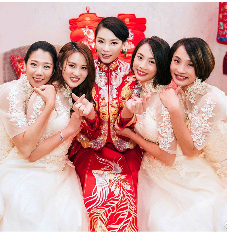 最美家佳樂(lè)文學(xué)中式禮服新娘,中式婚禮圖片