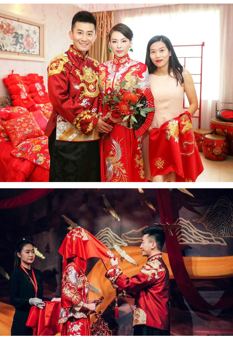 最美家佳樂(lè)文學(xué)中式禮服新娘,中式婚禮圖片