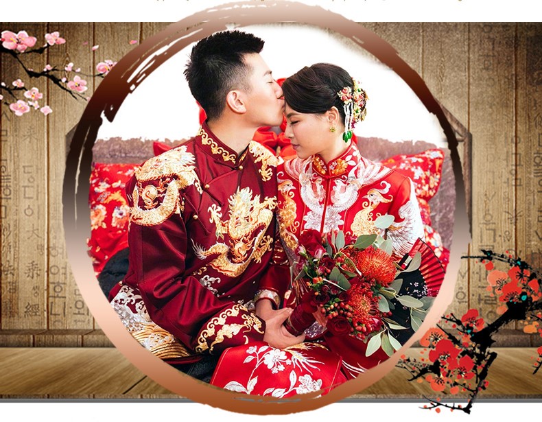 最美家佳樂文學(xué)中式禮服新娘,中式婚禮圖片