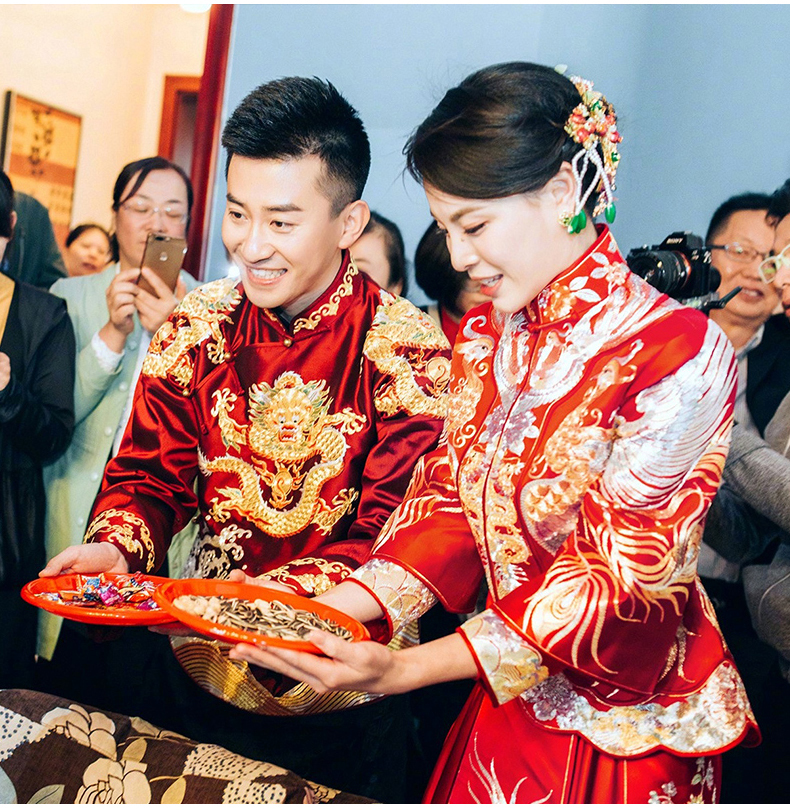 最美家佳樂文學(xué)中式禮服新娘,中式婚禮圖片