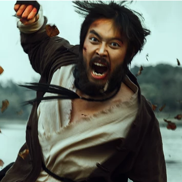 霸氣男生打架帶兵器頭像，唯美古風(fēng)真人頭像