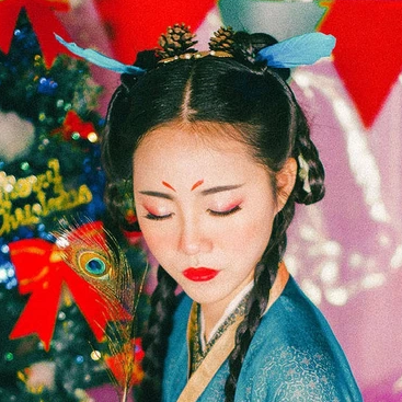 精靈可愛女生頭像，唯美古風真人頭像