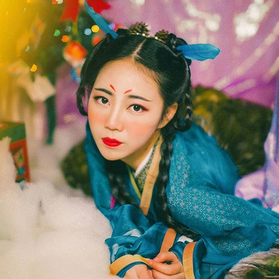 精靈可愛女生頭像，唯美古風真人頭像