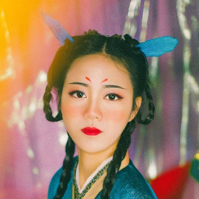 精靈可愛女生頭像，唯美古風真人頭像