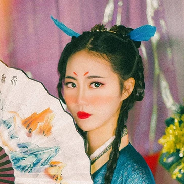 精靈可愛女生頭像，唯美古風真人頭像