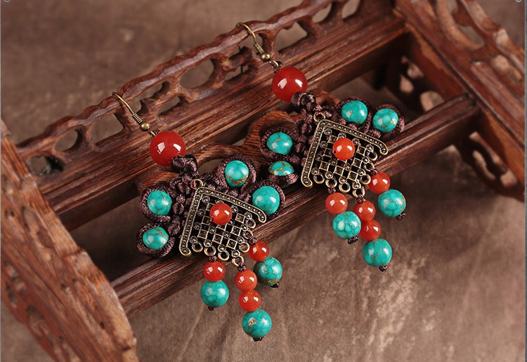 古典家佳樂(lè)文學(xué)個(gè)性耳飾流蘇耳環(huán)