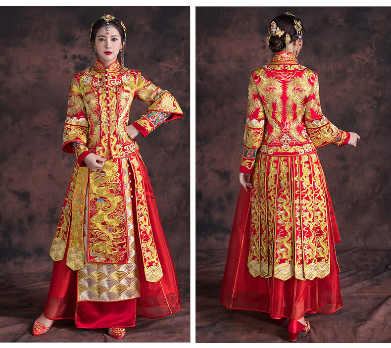 喚醒傳統(tǒng)家佳樂文學(xué)俗的唯美中式禮服新娘禮服