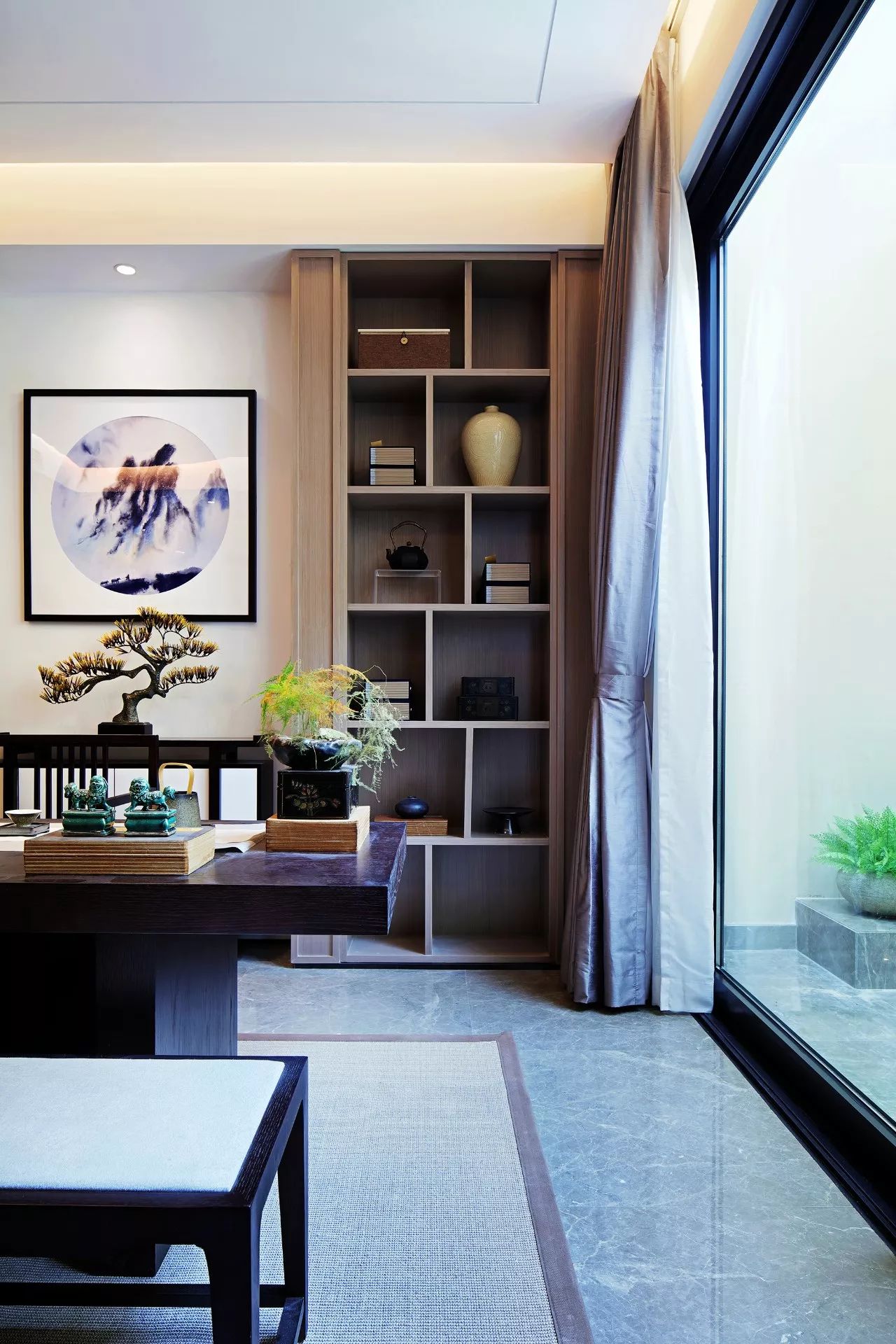 雙拼別墅樣板房：禪意留白的東方中式之美！