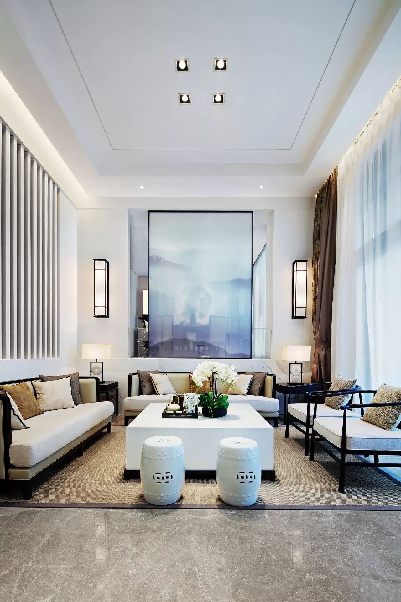 雙拼別墅樣板房：禪意留白的東方中式之美！