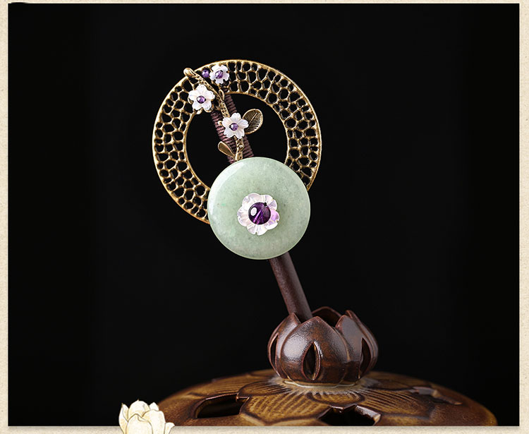 古風(fēng)發(fā)簪木簪子，家佳樂文學(xué)復(fù)古盤發(fā)頭飾