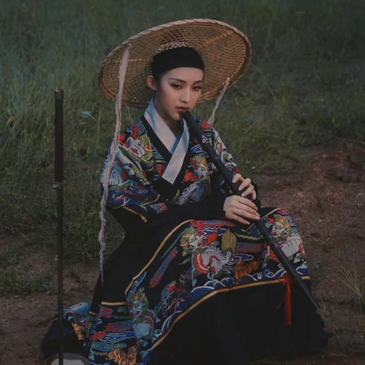 霸氣帶斗笠女生頭像，唯美古風(fēng)真人頭像