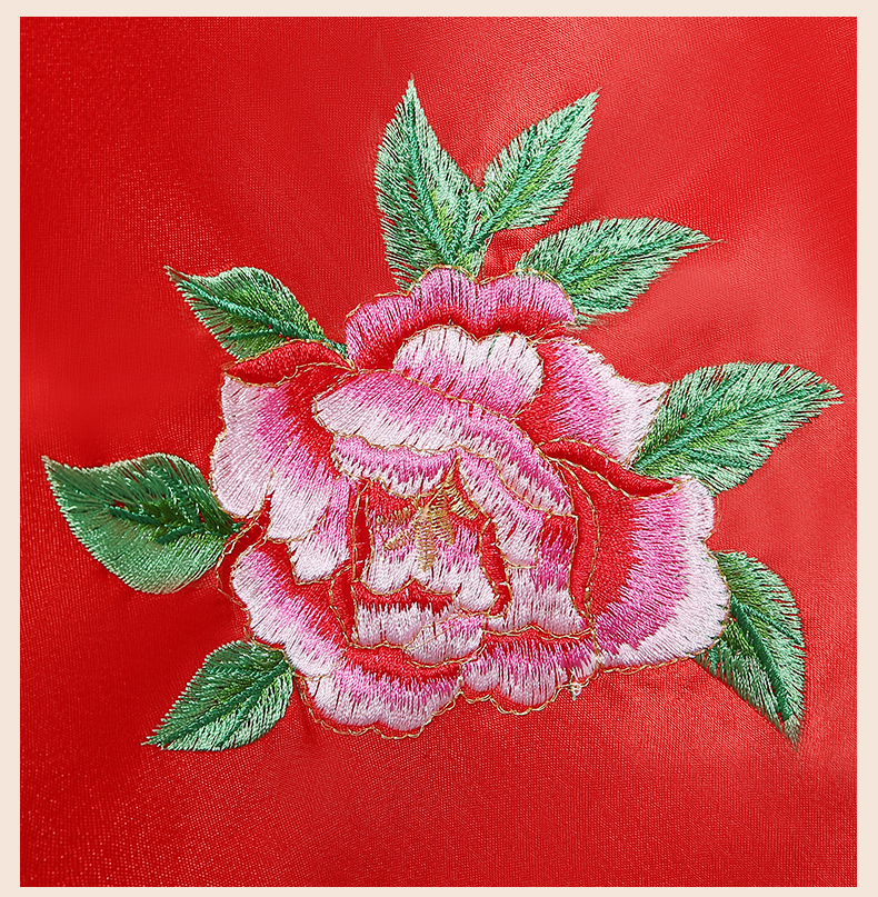 花藺中式新娘頭飾紅蓋頭，唯美中國(guó)結(jié)喜帕新娘