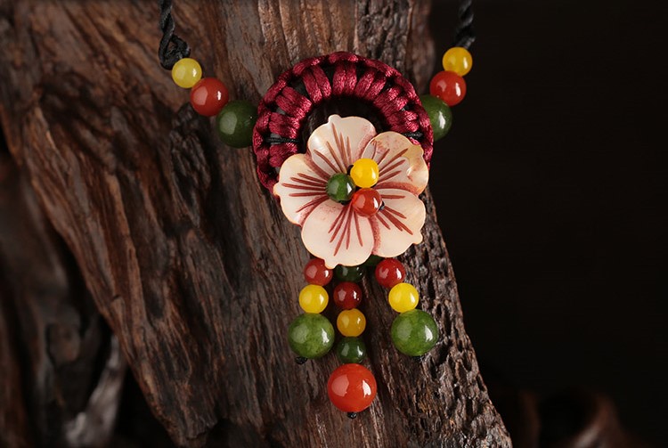 花開(kāi)一夏腳鏈:古風(fēng)花朵裝飾手工編織腳鏈