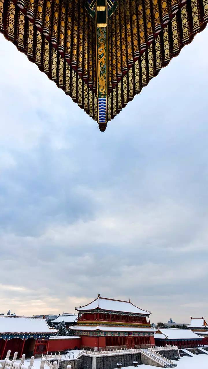 最美中國古建筑：紫禁城下雪了！