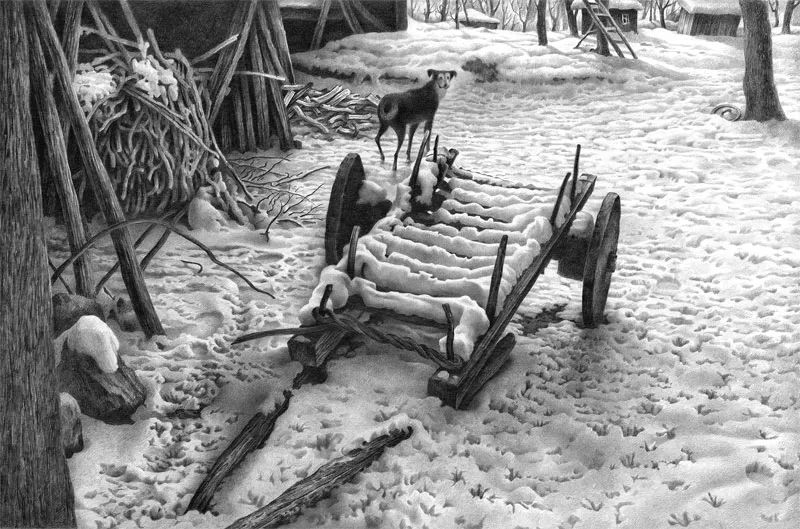 畫(huà)雪成魔黑白插畫(huà)：純粹用心把一件事反復(fù)做