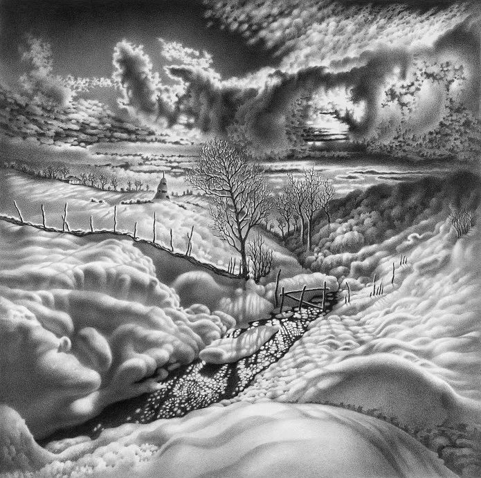 畫(huà)雪成魔黑白插畫(huà)：純粹用心把一件事反復(fù)做