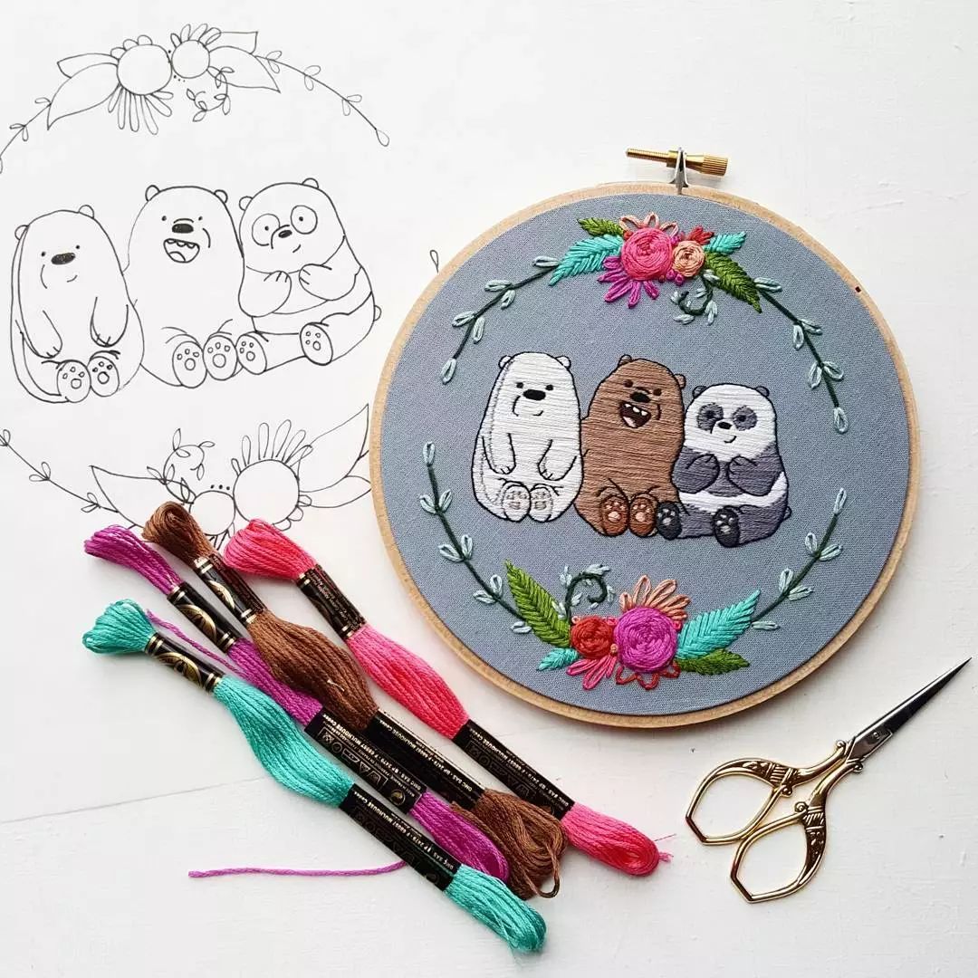 唯美手工刺繡藝術：用針線填滿你的生活吧!