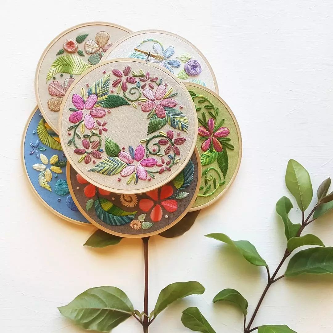 唯美手工刺繡藝術：用針線填滿你的生活吧!