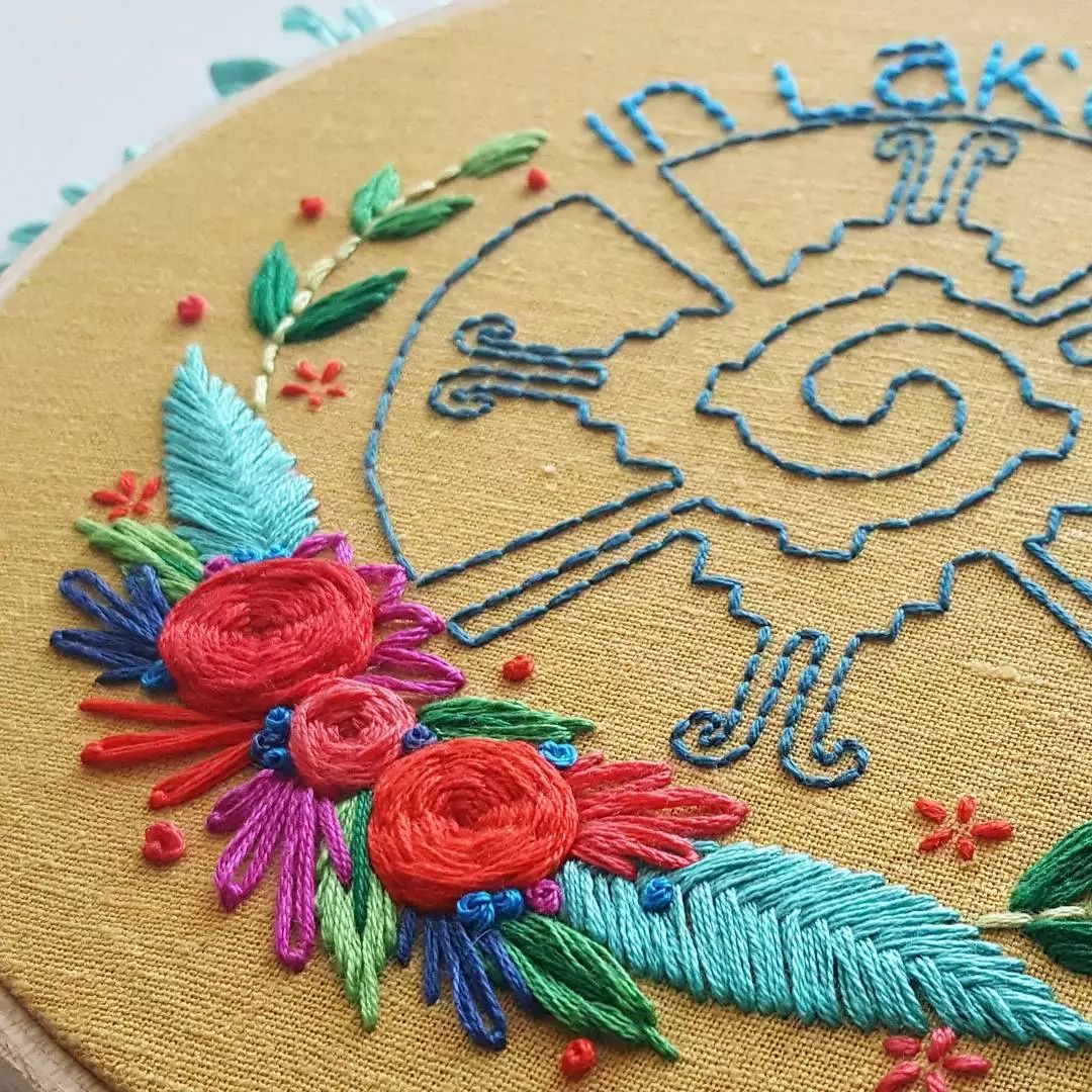 唯美手工刺繡藝術：用針線填滿你的生活吧!