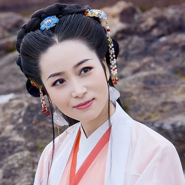 珠簾斗笠女生頭像，唯美古風(fēng)真人頭像