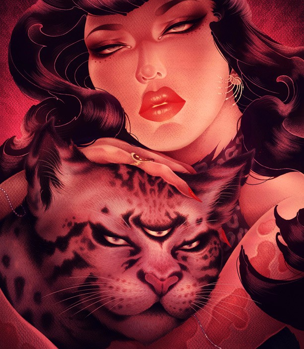 洋溢著肉欲的插畫：日本畫家筆下的東方美感！