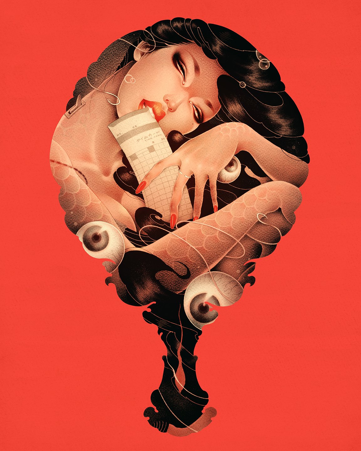 洋溢著肉欲的插畫：日本畫家筆下的東方美感！