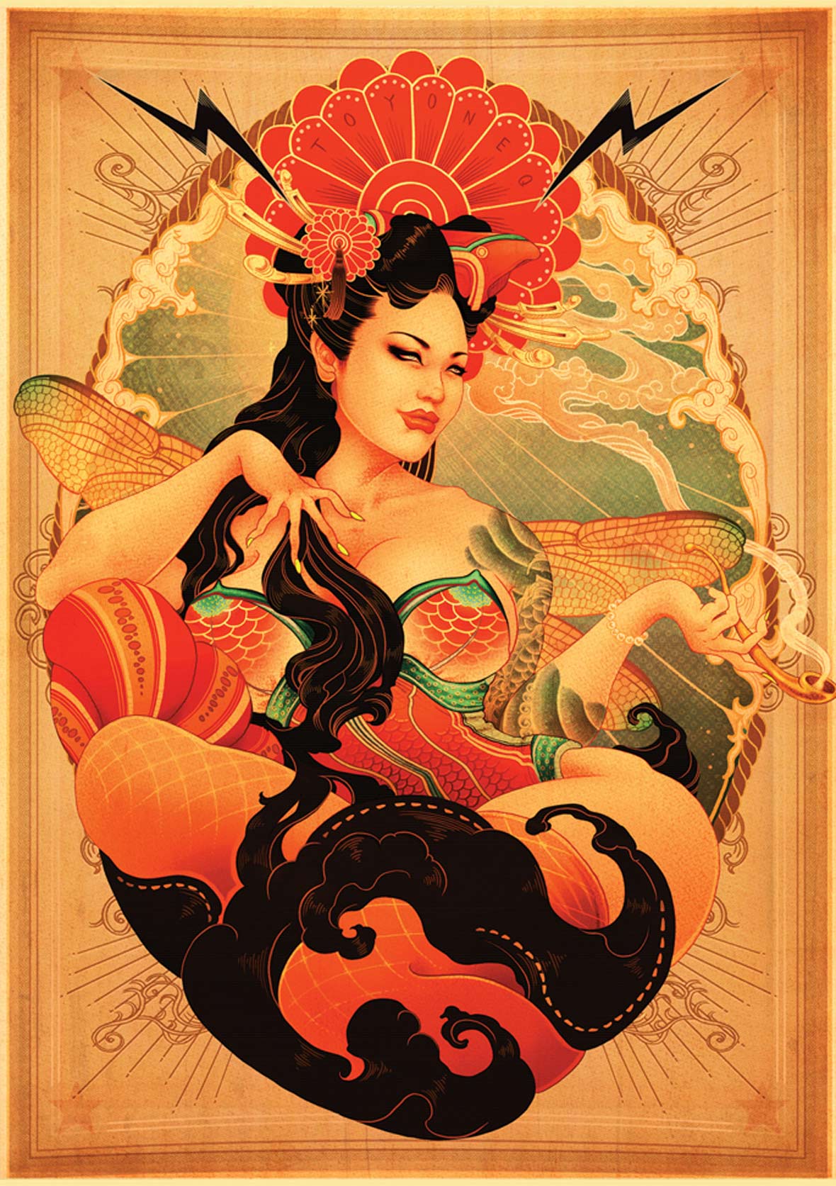 洋溢著肉欲的插畫：日本畫家筆下的東方美感！